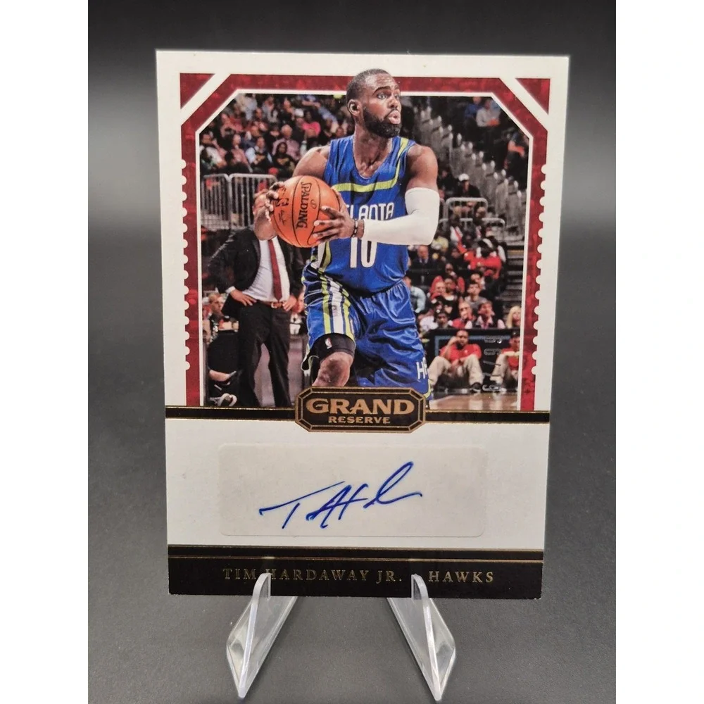 2016-17 Grand Reserve Tim Hardaway #29  Auto Red /99 (AU)‎ Atlanta Hawks